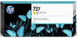 HP 727 300-ml Yellow DesignJet Ink Cartridge